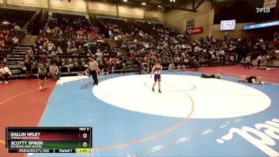 129 lbs Cons. Round 1 - Dallin Wiley, Tooele High School vs Scotty Spiker, Skyridge High School