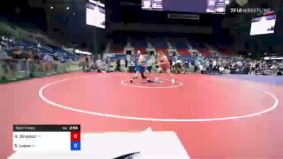 285 lbs Semifinal - Hayden Simpson, Oklahoma vs Sebastian Lopez, Kansas