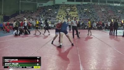 197 lbs Semis & 3rd Wb (16 Team) - Wyatt Miller, Grand Valley State vs Matt Kaylor, UMary