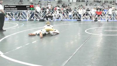 113 lbs Round Of 32 - Beau Fennick, Quest School Of Wrestling Black - HSB vs Jaxton Kimling, Flint Tropics - HSB