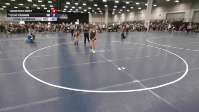 130 lbs Cons. Quarters - Echo Cranor, Spartan Mat Club vs Jauzlyean Gray, Jackson County Wrestling