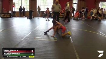 60 lbs Cons. Semi - James Newell III, Unattached vs Maddox Martinez, Unattached