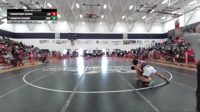 Boys 177 lbs Cons. Round 1 - Jonathon Soria, Las Plumas Boys vs Jordyn Oakes, Corning Boys