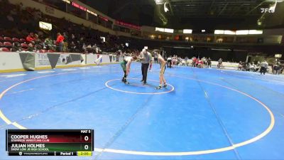 125 lbs Quarterfinal - Julian Holmes, Show Low Jr High School vs Cooper Hughes, Stampede Wrestling Club