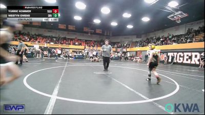 88 lbs 5th Place - Yurric Kommer, Tecumseh Youth Wrestling vs Westyn Owens, Shelton Wrestling Academy