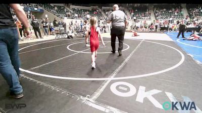 49 lbs Consi Of 8 #1 - Kynadee Philpott, Fort Gibson Youth Wrestling vs Tucker Wishard, Claremore Wrestling Club