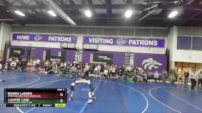 67 lbs Cons. Round 4 - Cooper Case, Timpanogos Wrestling vs Rowen Larsen, Riverton Wolf Pack Wrestling