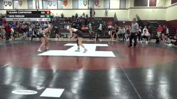 125 lbs 2nd Place Match - Jaya Theilen, Ames vs Alaina Carpenter, Clinton