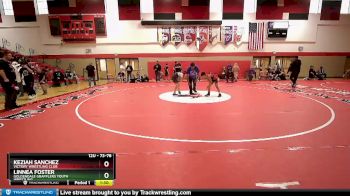 73-78 lbs Round 3 - Linnea Foster, Goldendale Grapplers Youth Wrestling vs Keziah Sanchez, Victory Wrestling Club