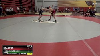 165 lbs Quarterfinal - Will Esmoil, Coe vs Michael Hutchison, Millikin