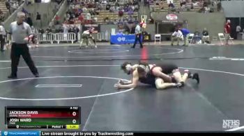 A 152 lbs Quarterfinal - Jackson Davis, Signal Mountain vs Josh Ward, Page