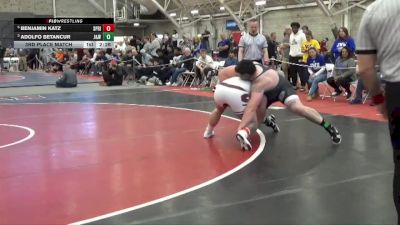 285 lbs 3rd Place Match - Benjamin Katz, Springfield vs Adolfo Betancur, Johnson & Wales (RI)