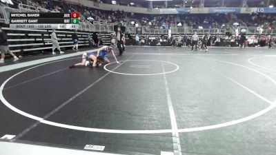 138 lbs Consolation - Mitchel Baker, Jackson HS vs Garrett Gant, Hinton Blackhawks