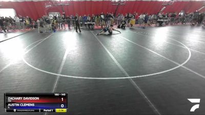 145 lbs Cons. Round 2 - Zachary Davidson, MN vs Austin Clemens, IL