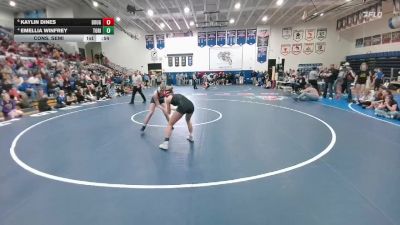 115 lbs Cons. Semi - Emellia Winfrey, Tongue River vs Kaylin Dines, Douglas