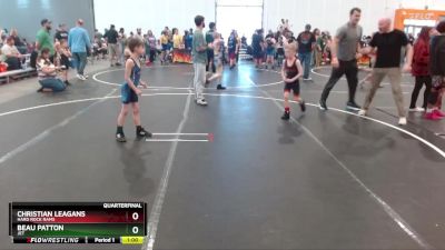 55 lbs Quarterfinal - Christian Leagans, Hard Rock Rams vs Beau Patton, JET