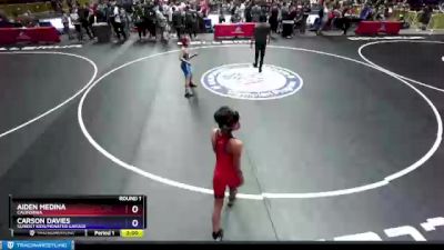 87 lbs Round 1 - Aiden Medina, California vs Carson Davies, Sunkist Kids/Monster Garage