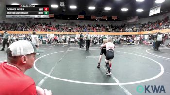 55 lbs Quarterfinal - Conner Hayes, Weatherford Youth Wrestling vs Jackson Kreamer, Murray County Takedown Club