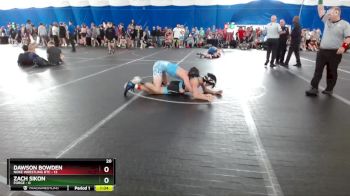 113 lbs Round 3 (8 Team) - Dawson Bowden, Noke Wrestling RTC vs Zach Sikon, FORGE