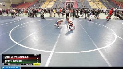 82 lbs Quarterfinal - Jaxson Boucher, MI vs Yates White Buffalo Jr, ND