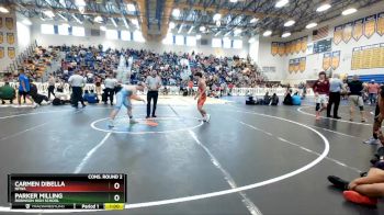 126 lbs Cons. Round 2 - Carmen DiBella, NFWA vs Parker Milling, Robinson High School