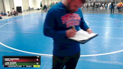 130 lbs Finals (8 Team) - Liam Martinez, TMBWWG vs Luke Baker, LPGE/B Wolves