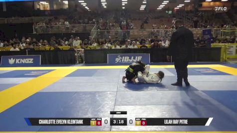 Lilah Ray Pitre vs Charlotte Evelyn Kleintank 2025 Pan Kids Jiu-Jitsu IBJJF Championship