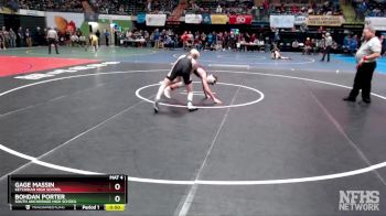 135 lbs Cons. Round 2 - Bohdan Porter, South Anchorage High School vs Gage Massin, Ketchikan High School