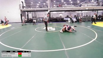 135A lbs Semifinal - Brendan Callahan, Kingsway vs Gabriel Goss, Journeymen/burnt Hills