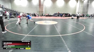 144 lbs Quarterfinal - Jace Province, Deer Creek (ED) vs Jet Brown, Odessa