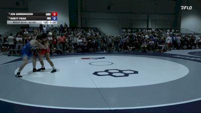 63 kg 5th Place Match - Job Greenwood, GRIT Athletics Wrestling Club vs Rhett Peak, Position Wrestling/NYAC