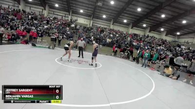 132 lbs Cons. Round 2 - Jeffrey Sargent, Lehi vs Benjamin Vargas, Canyon View