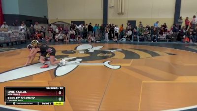 90 lbs Round 1 - Livie Kallal, New Prague vs Kinsley Schmutz, Chippewa Elite