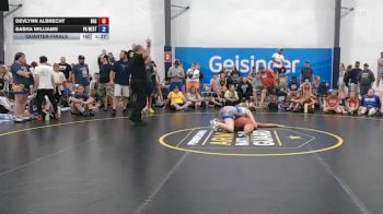 56 kg Quarterfinal - Devlynn Albrecht, Badger Girls Elite - W vs Sasha Williams, PA West Yellow - W