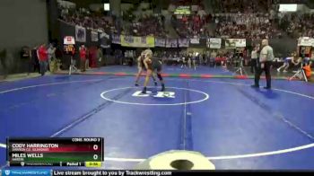 Cons. Round 3 - Cody Harrington, Dawson Co. (Glendive) vs Miles Wells, Hardin