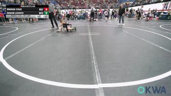 49 lbs Round Of 16 - Briggs Cole, Weatherford Youth Wrestling vs Shade Lovato, Watonga Youth Wrestling