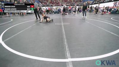 49 lbs Round Of 16 - Briggs Cole, Weatherford Youth Wrestling vs Shade Lovato, Watonga Youth Wrestling