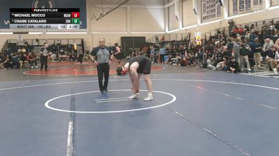 190 lbs Quarterfinal - Michael Mocco, New Canaan vs Chase Catalano, Xavier