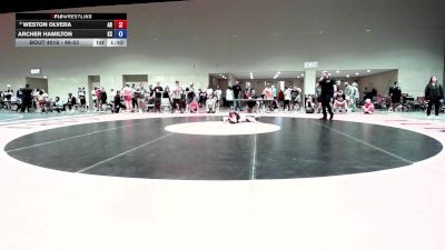 49-53 lbs Champ. Round 2 - Weston Olvera, AR vs Archer Hamilton, KS