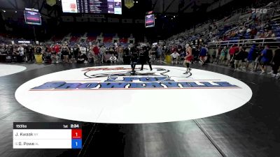 150 lbs Quarters - Jason Kwaak, NY vs Daishun Powe, AL