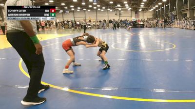 56 lbs Round 2 - 10:30am Friday - Corbyn Zitek, Nebraska Elite vs Weston Brewer, Ranger Wrestling Club