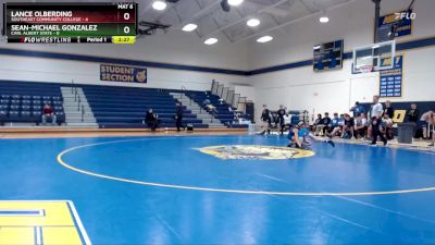 133 lbs Round 5 (6 Team) - Lance Olberding, Southeast Community College vs Sean-michael Gonzalez, Carl Albert State