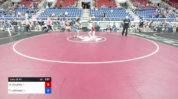 113 lbs Cons 32 #1 - Aidan Smalley, Indiana vs Tye Johnson, North Carolina