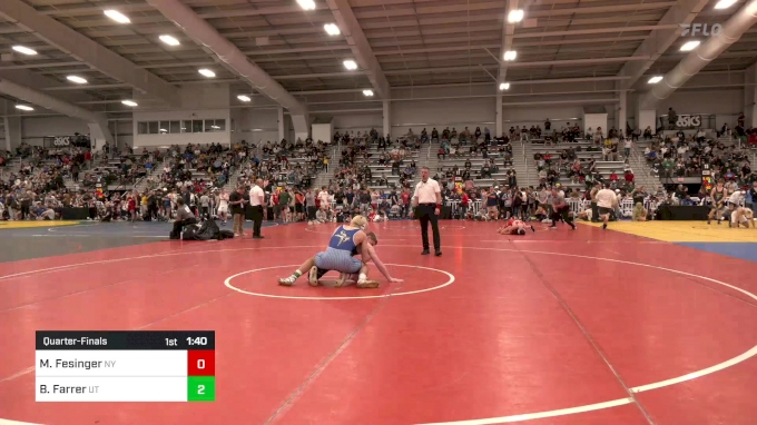 160 Lbs Quarterfinal - Maxx Fesinger, Ny Vs Bradlee Farrer, Ut