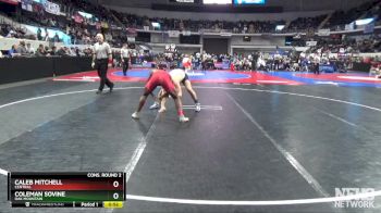 7A 157 lbs Cons. Round 2 - Coleman Sovine, Oak Mountain vs Caleb Mitchell, Central