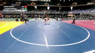 6A 113 lbs Semifinal - Cayden Campbell, Allen vs Adrian Fierros, Katy