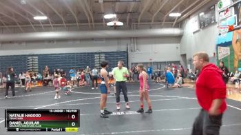 143/150 Round 3 - Daniel Aguilar, Grizzlies Wrestling Club vs Natalie Hagood, Team Tiger