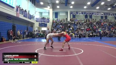 157 lbs Cons. Round 7 - Landon Deiter, Bowling Green vs Nicholas `nick` Werbrich, Taylor