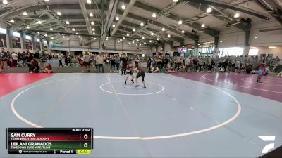 92 lbs Quarterfinal - Leilani Granados, Takedown Elite Wrestling vs Sam Curry, Texas Wrestling Academy