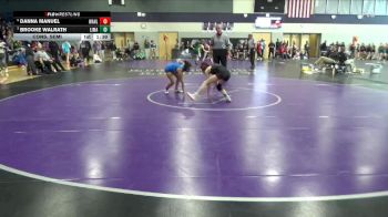 100 lbs Cons. Semi - Danna Manuel, Wahlert Catholic vs Brooke Walrath, Linn-Mar